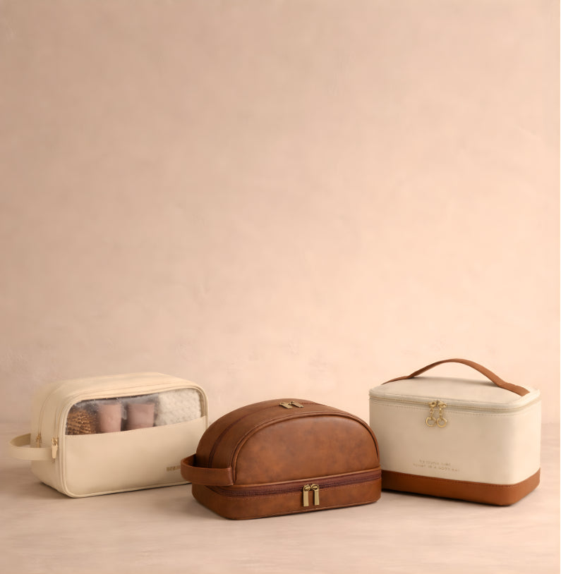 bannière mobile trousse de toilette et vanity