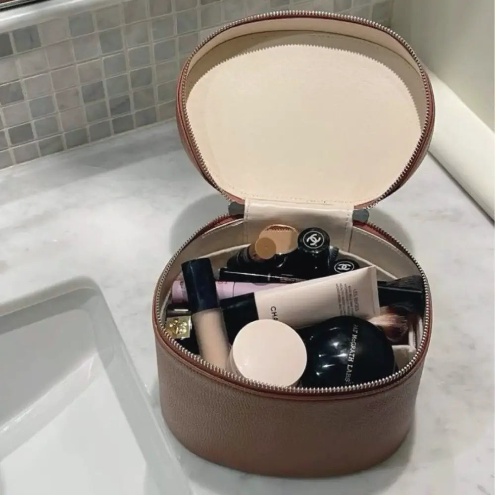 grande trousse de toilette femme cuir Image