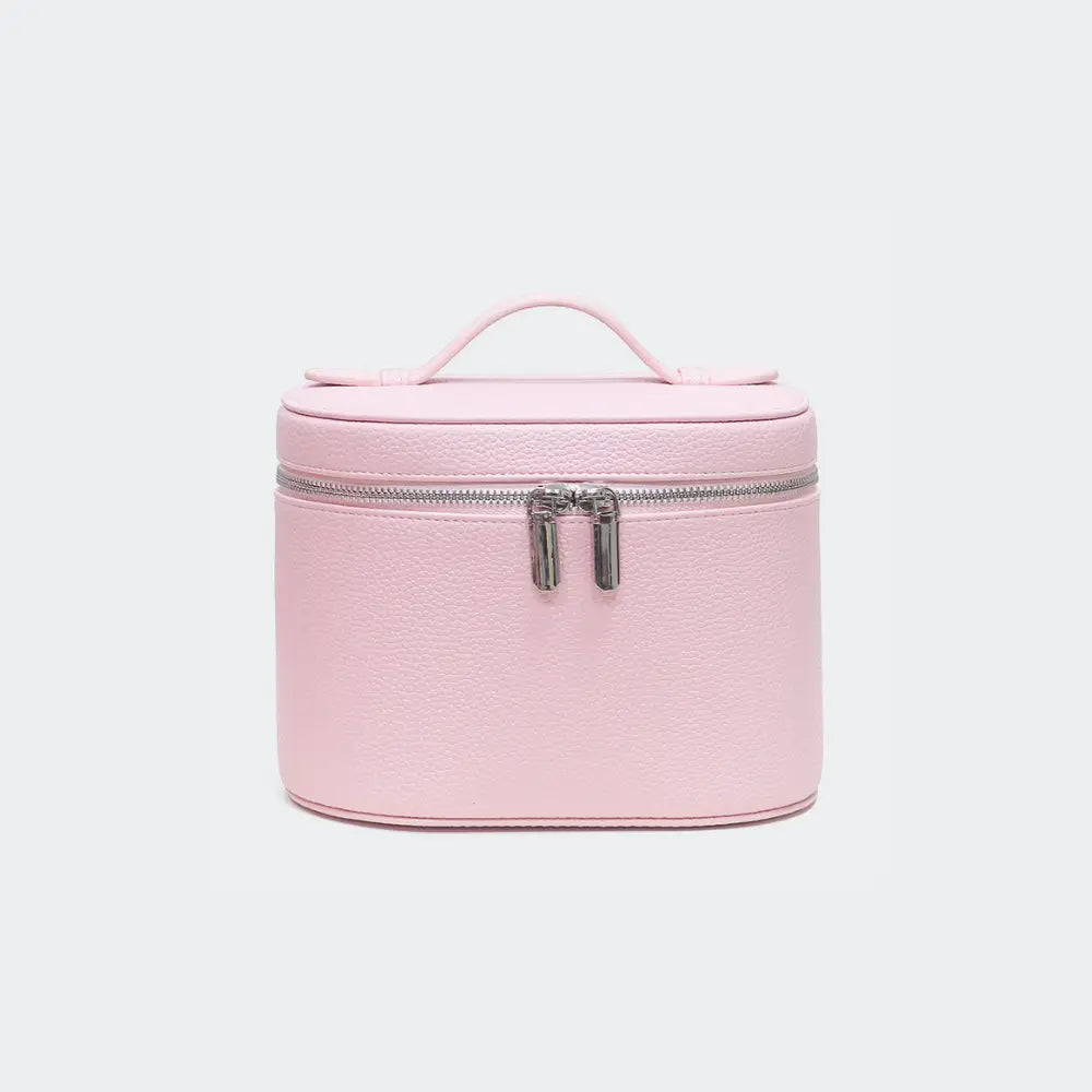 grande trousse de toilette femme rose saumon