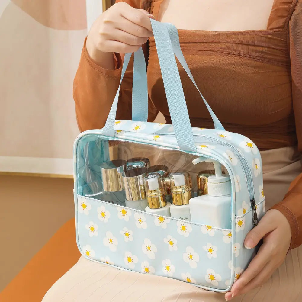 grande trousse de toilettes fleurs Image