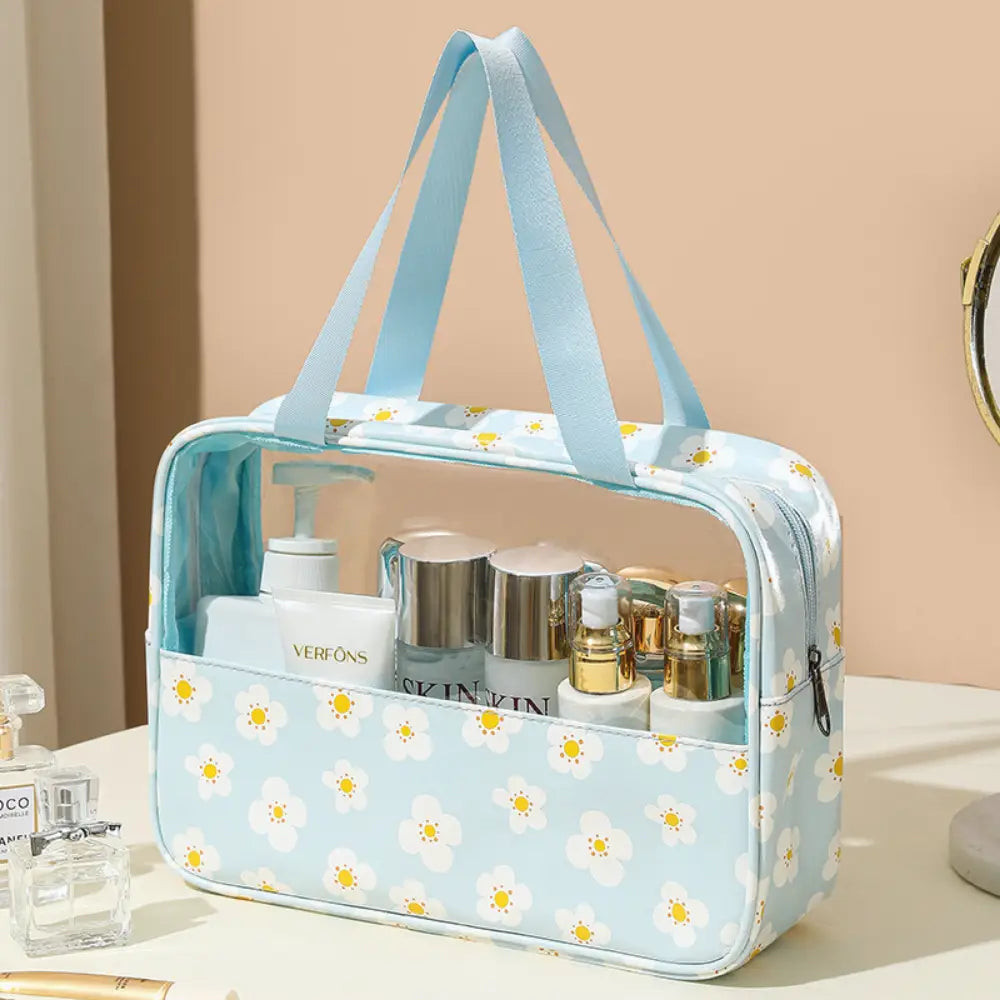 grande trousse de toilettes vert