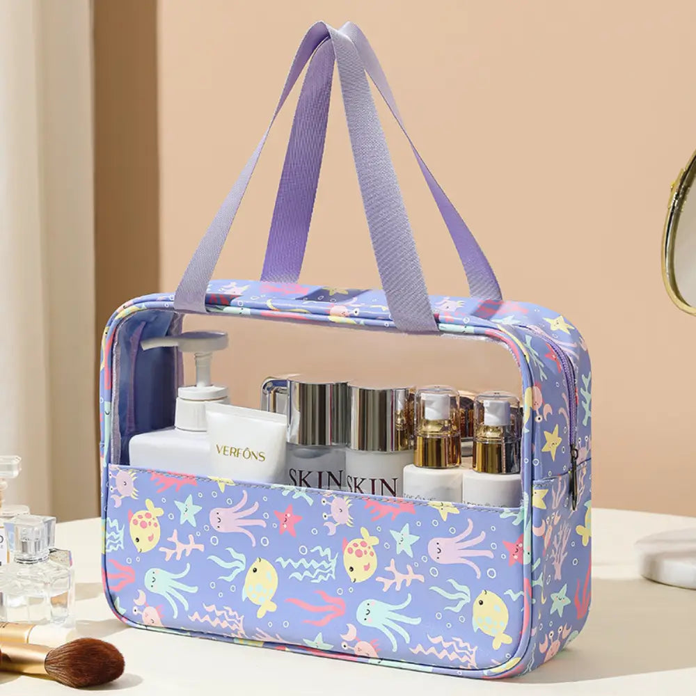 grande trousse de toilettes violet Image