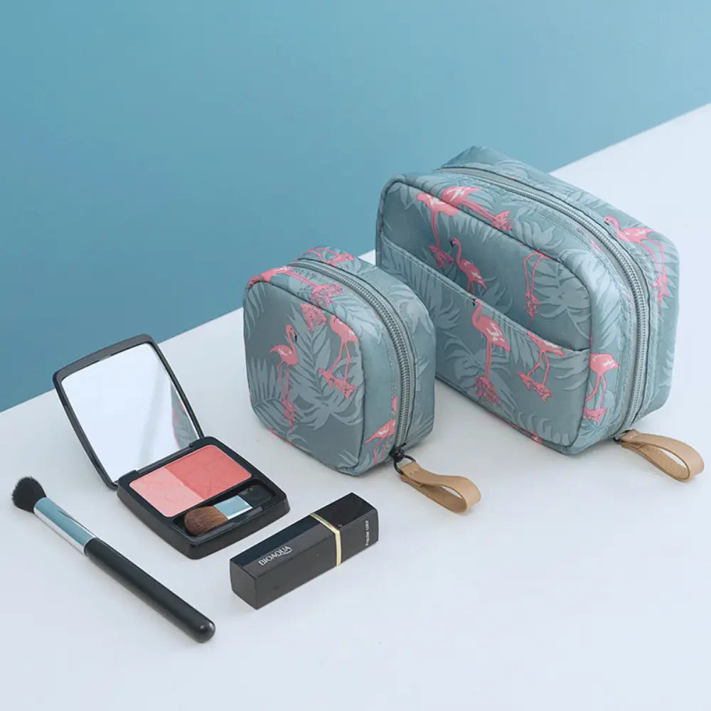 kit trousse de toilette bleu design Image