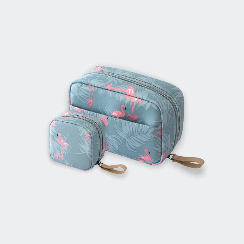 kit trousse de toilette bleu