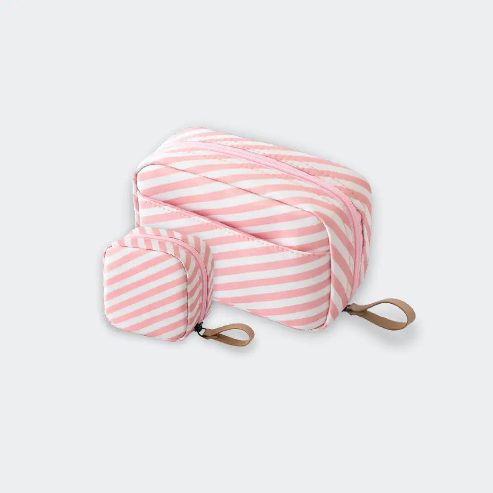 kit trousse de toilette rose