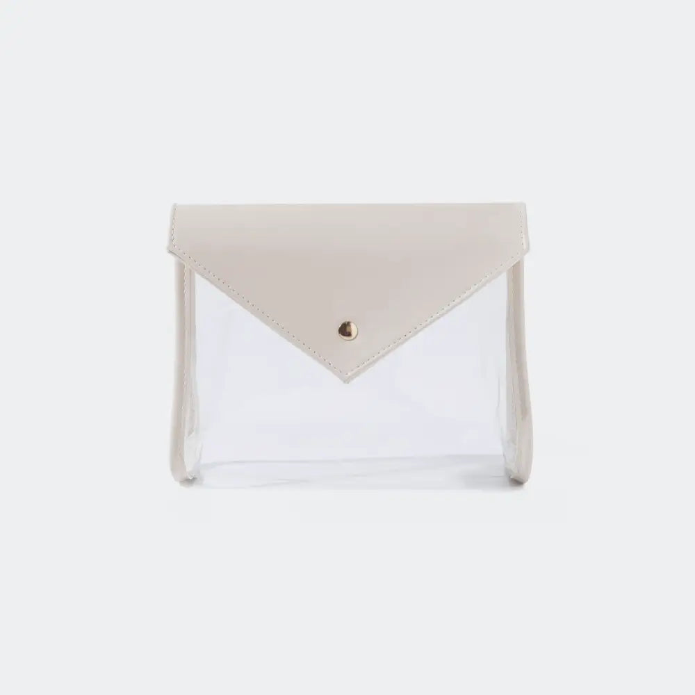 pochette trousse de toilette fond blanc gris