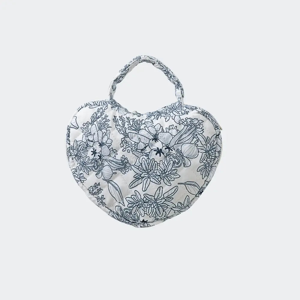 trousse de toilette coeur fleuri