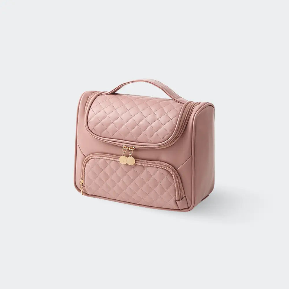 trousse de toilette de luxe rose