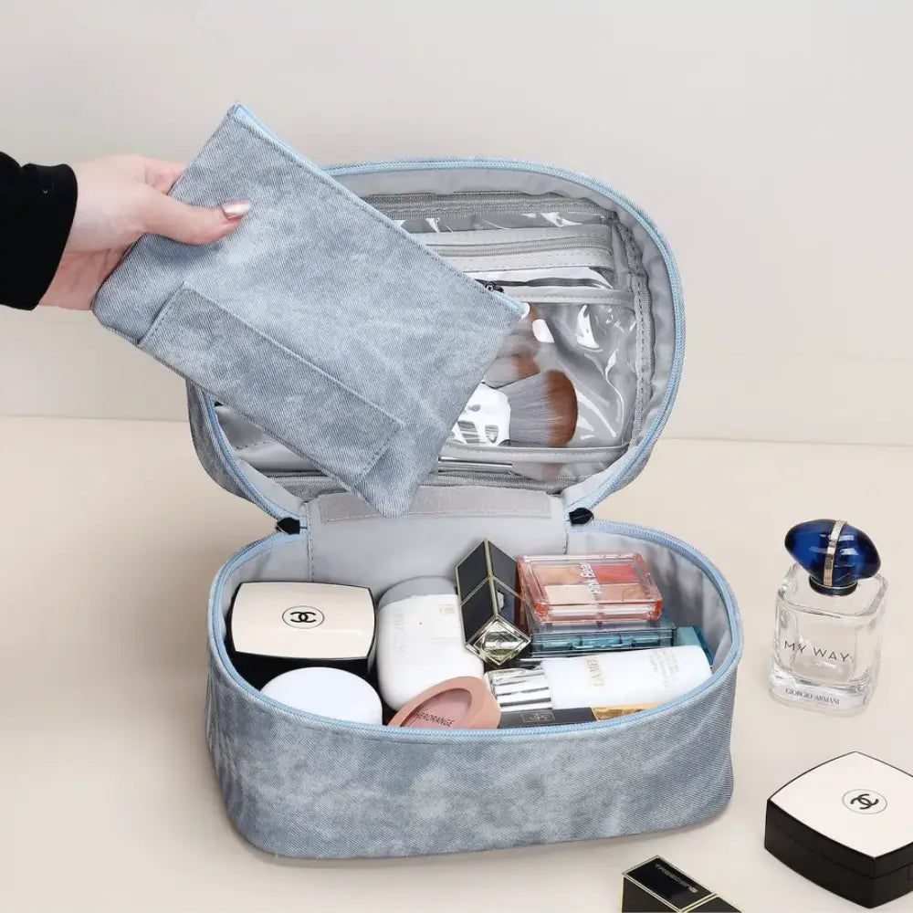 trousse de toilette en tissus luxe