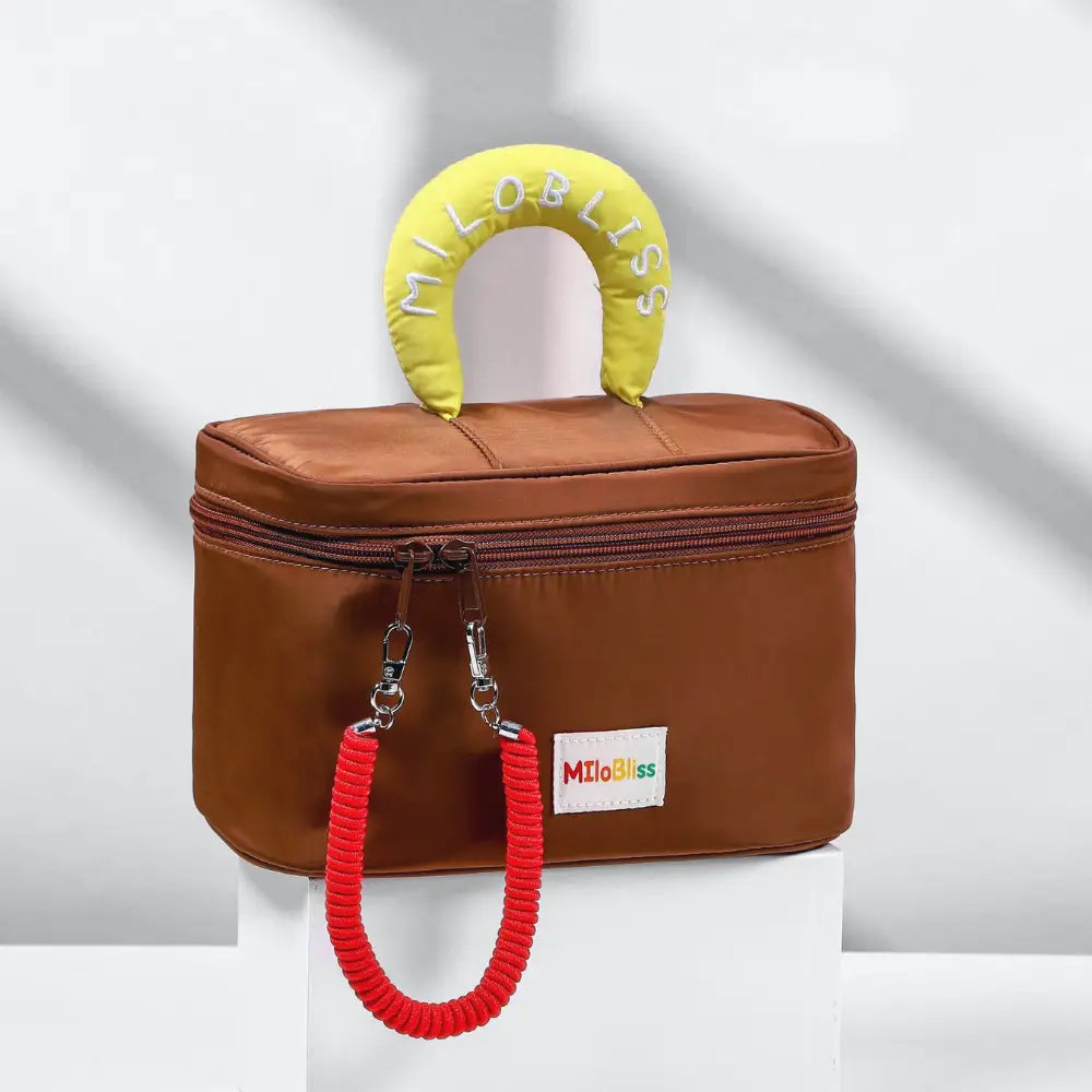 trousse de toilette enfant garcon marron