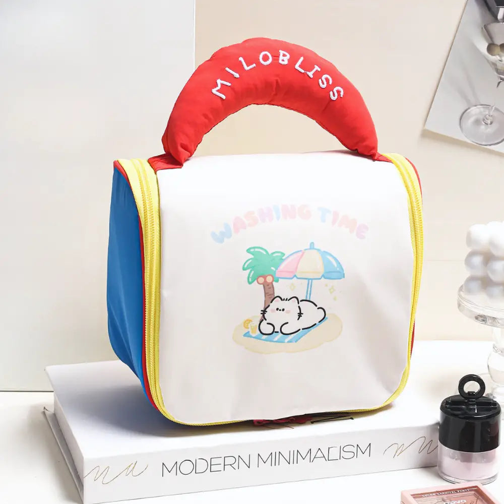 trousse de toilette enfant rouge
