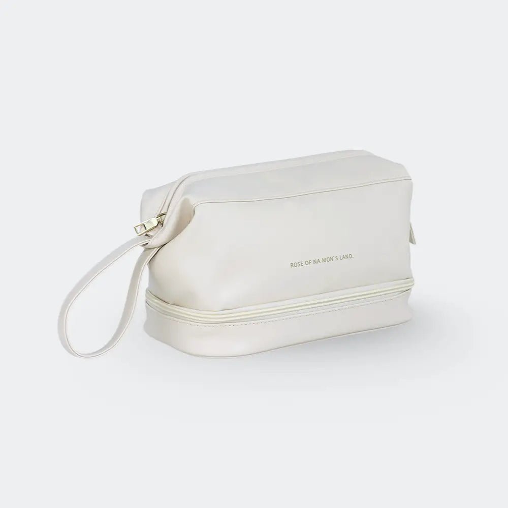 trousse de toilette femme blanc