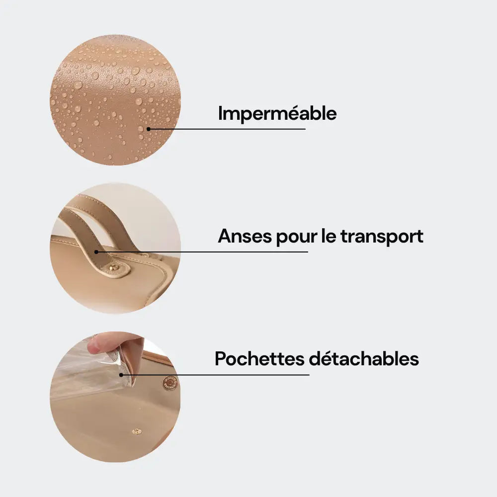 trousse de toilette femme cuir blanc avantages