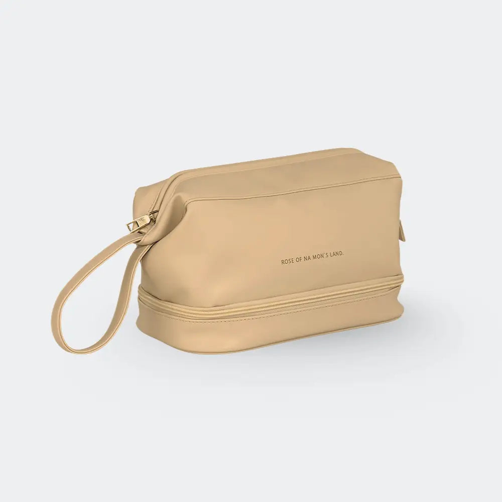 trousse de toilette femme marron