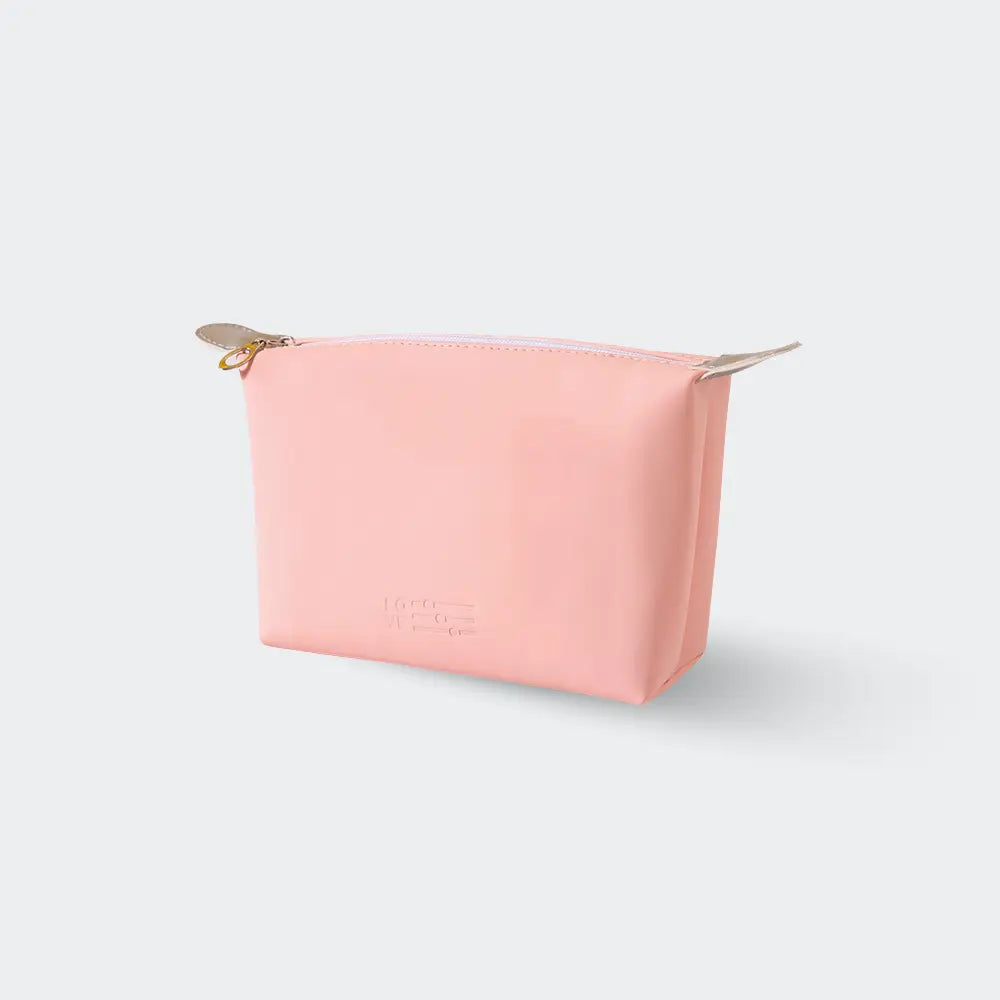 trousse de toilette femme tendance rose saumon