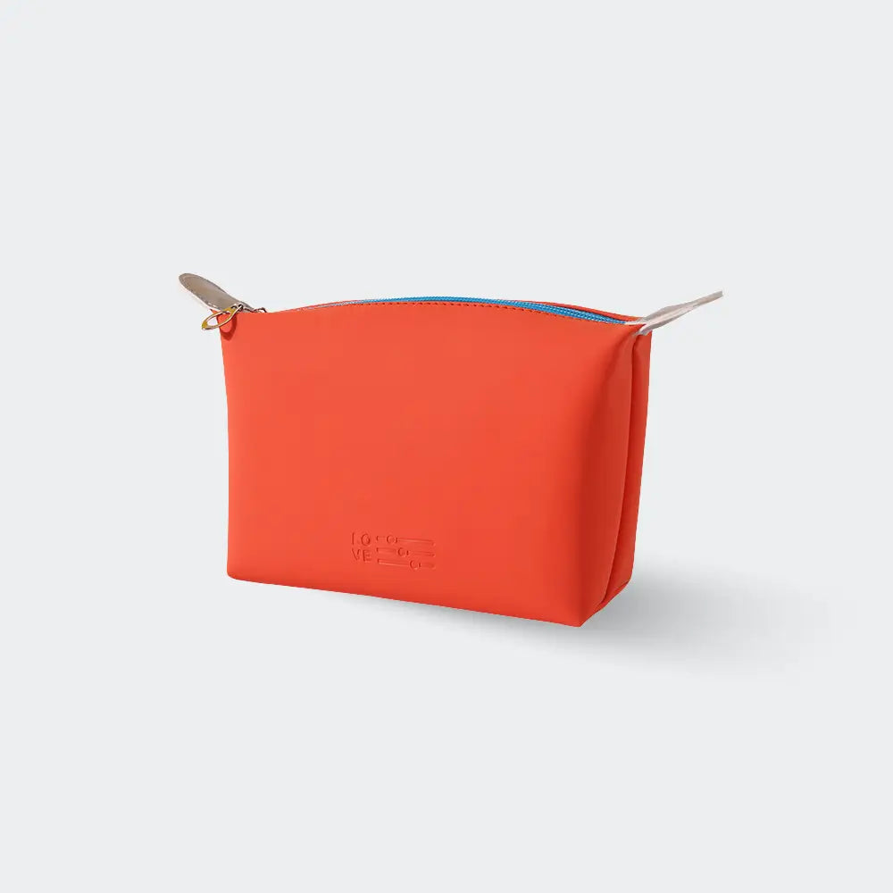 trousse de toilette femme tendance rouge