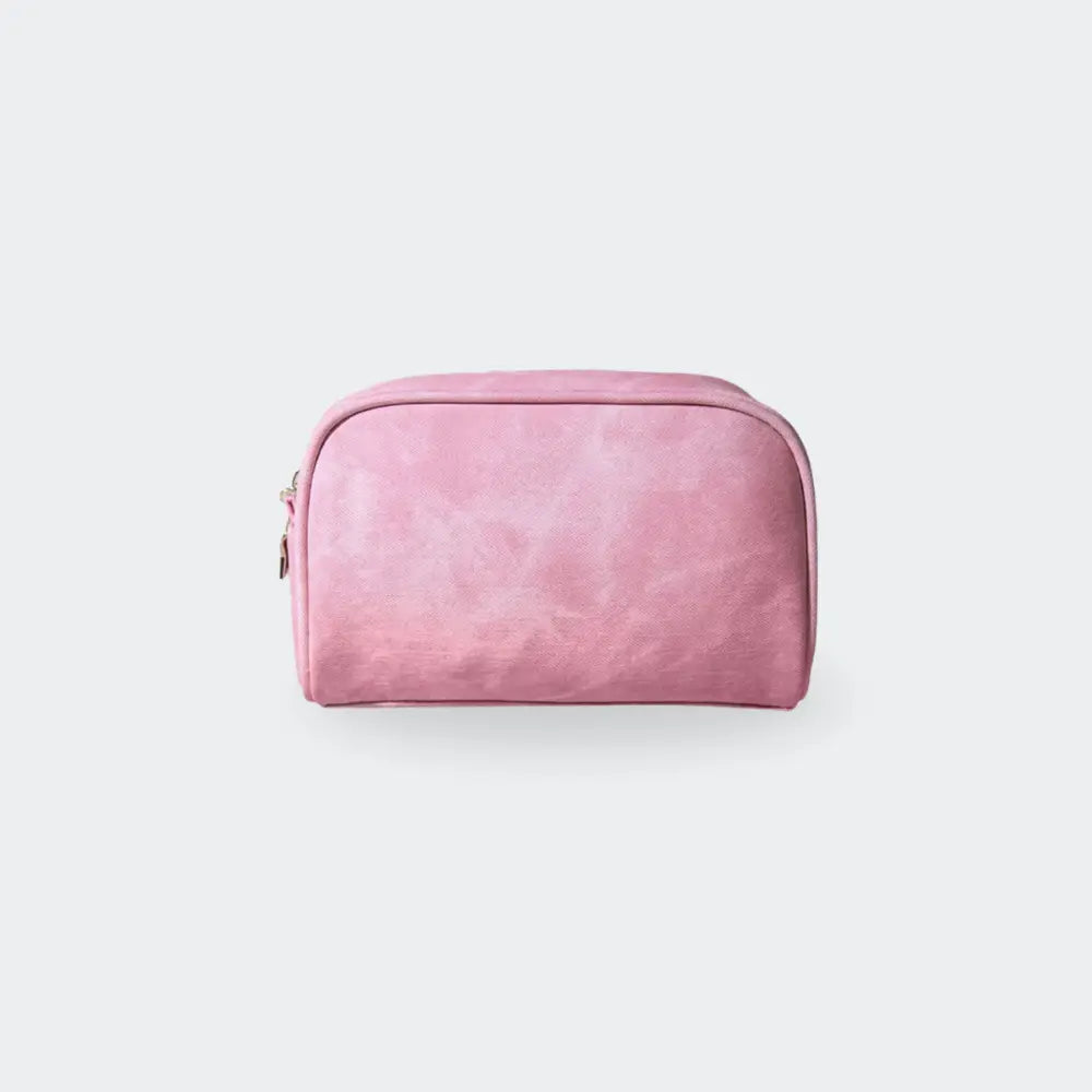 trousse de toilette femme tissu rose