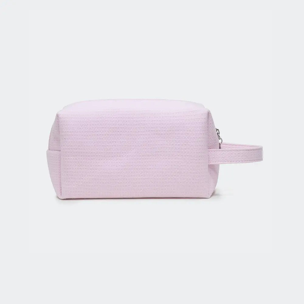 trousse de toilette gaze de coton femme rose