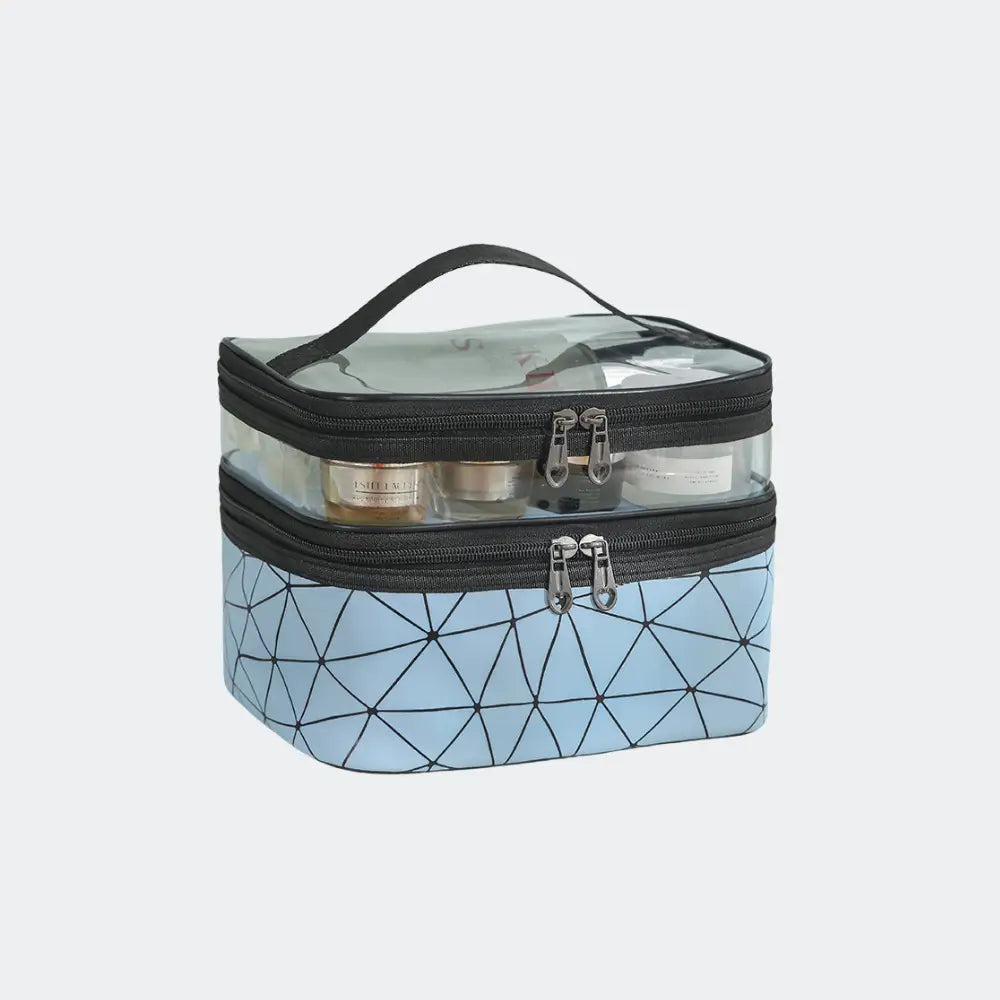 trousse de toilette grande bleu