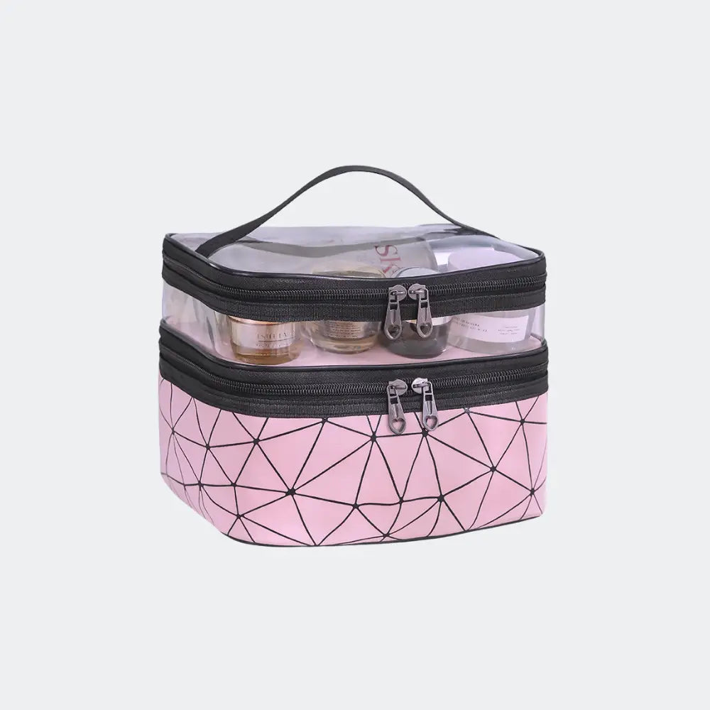 trousse de toilette grande rose