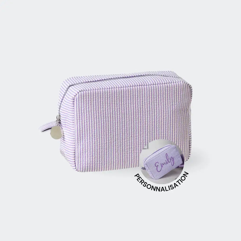 trousse de toilette personnalisable violet