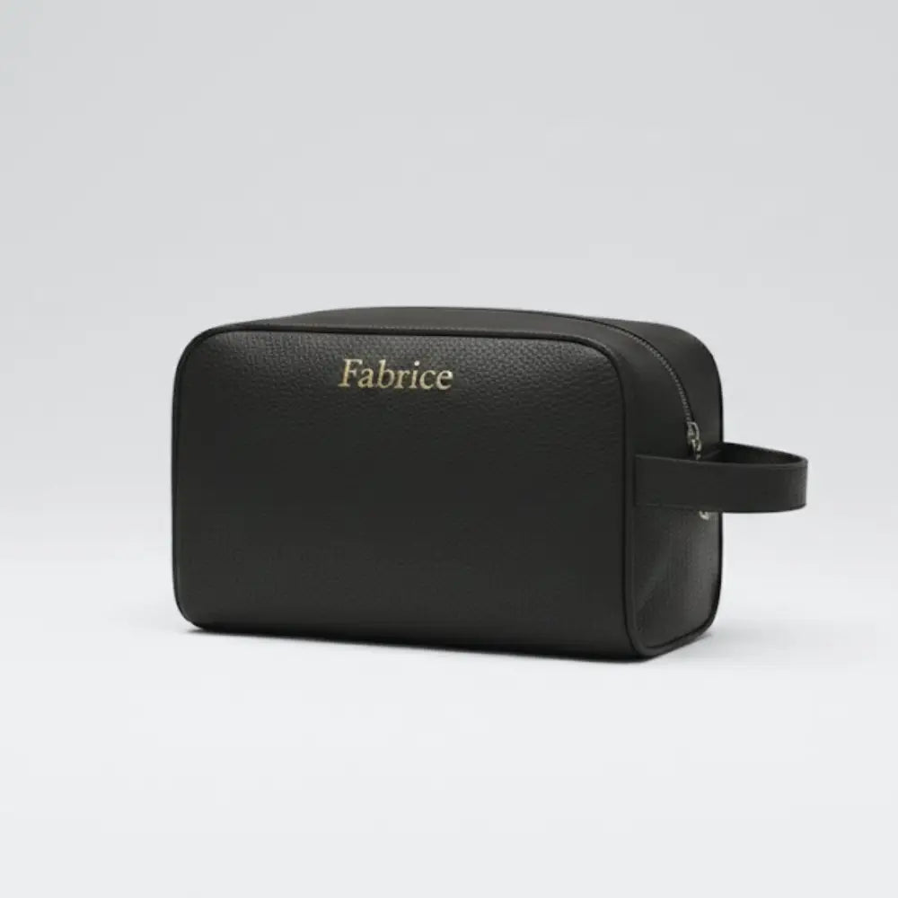 Trousse de Toilette Personnalisée Cuir Homme