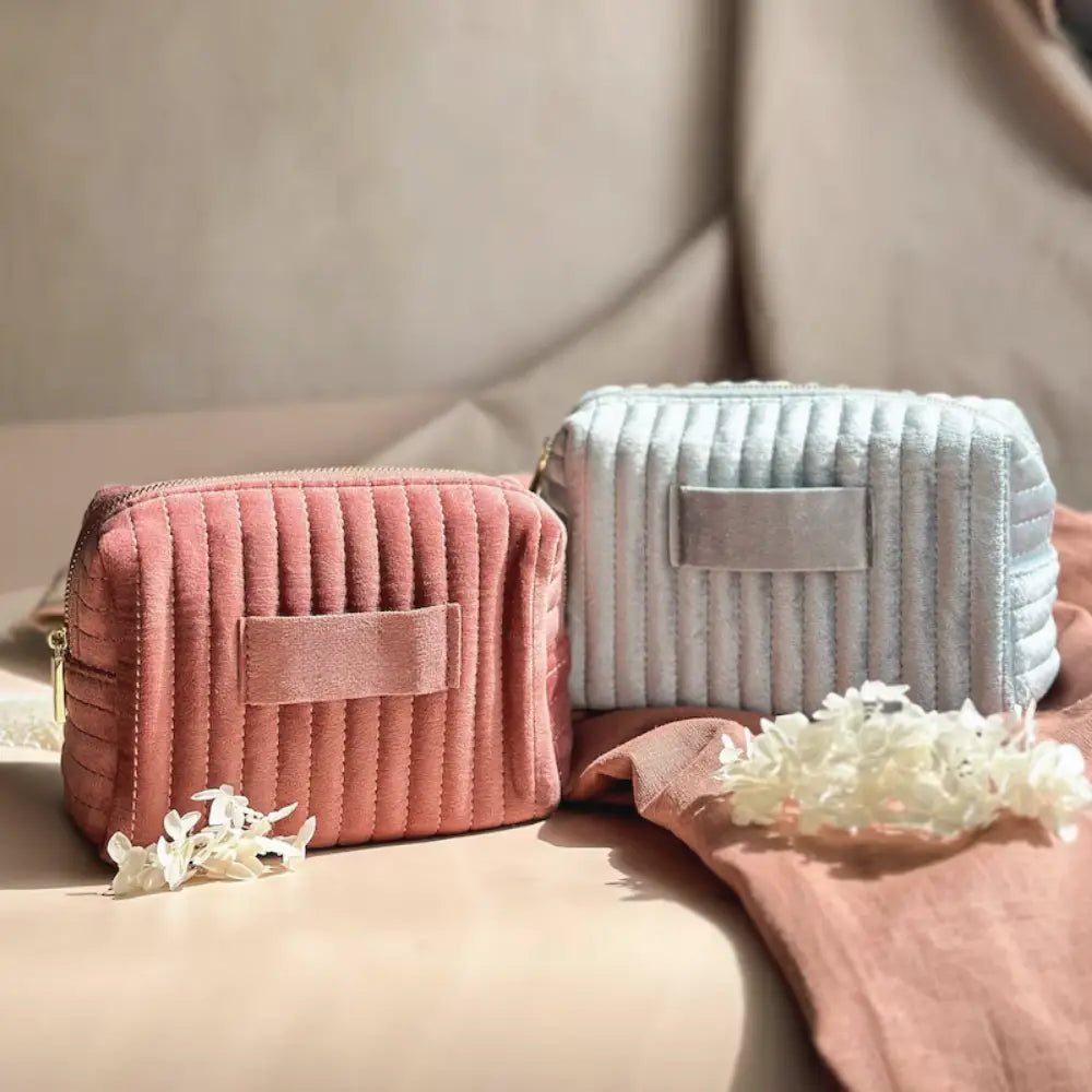 trousse de toilette personnalisée gaz de coton Image