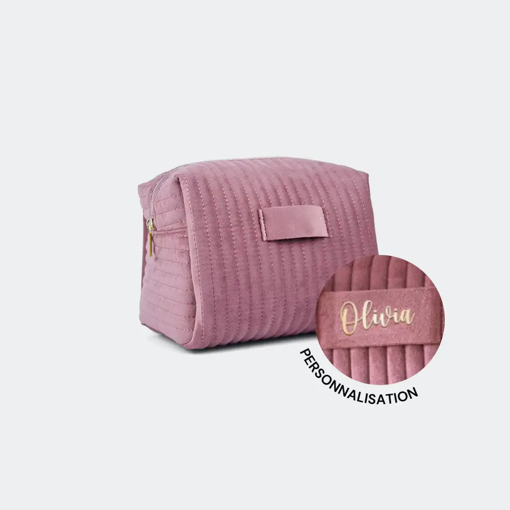 trousse de toilette personnalisée violet