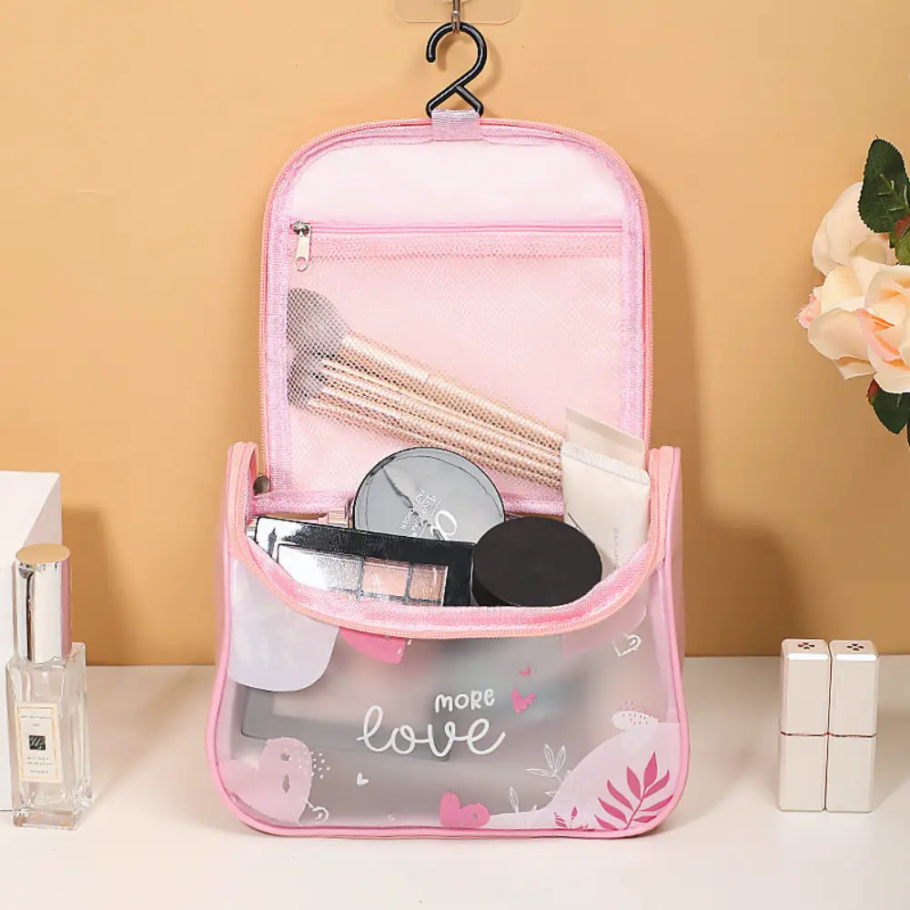 trousse de toilette plastique transparent a suspendre Image