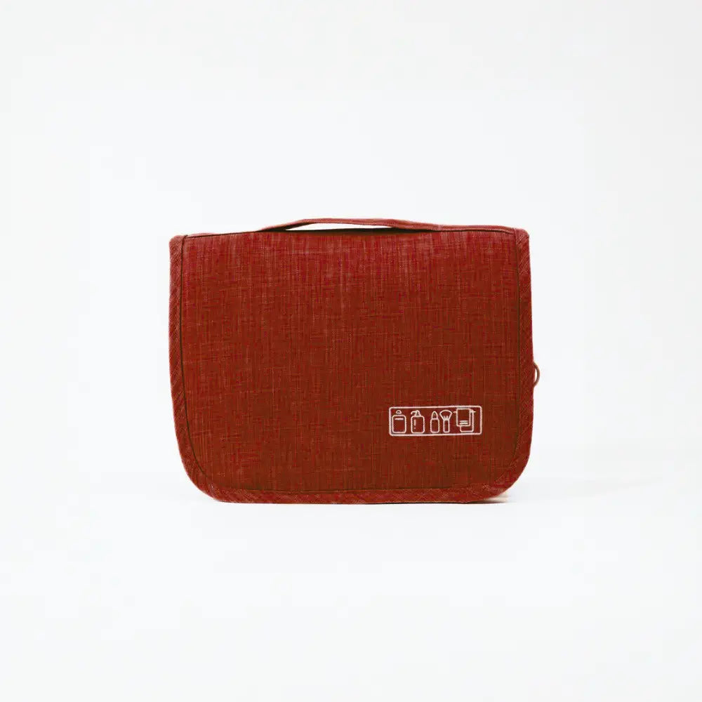 trousse de toilette suspendre rouge