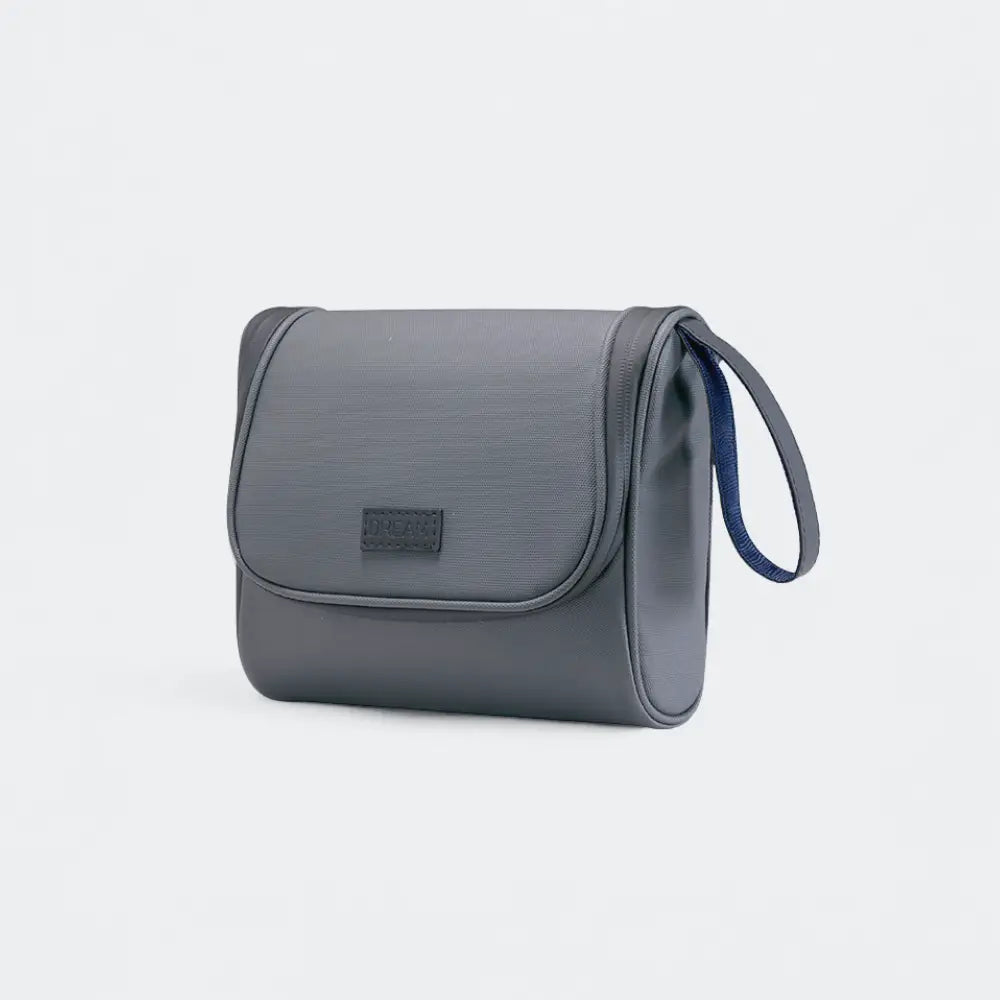trousse de toilette suspendue gris