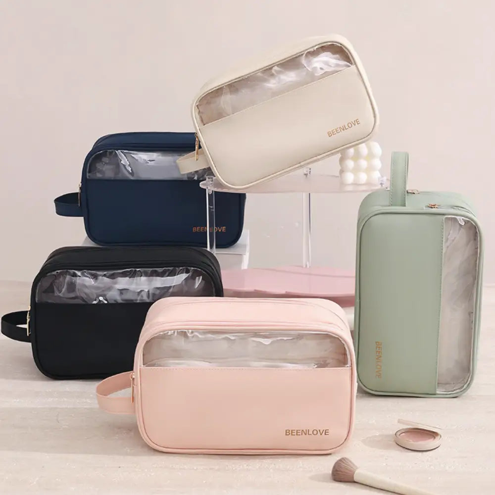 trousse de toilette transparente imperméable Image