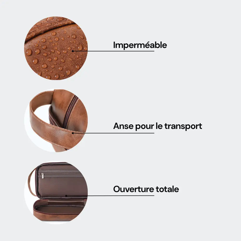 trousse de toilettes homme cuir consignes