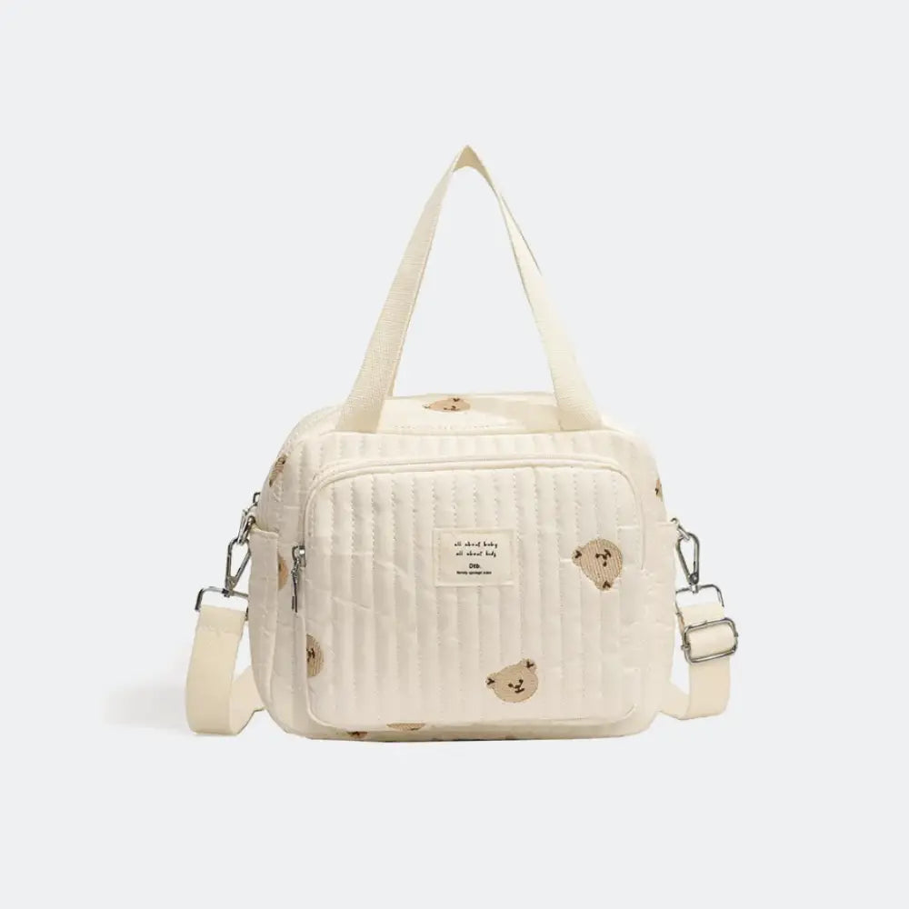 trousse toilette gaze de coton fond blanc