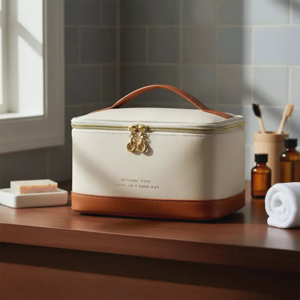 vanity souple en cuir original pour femme Image